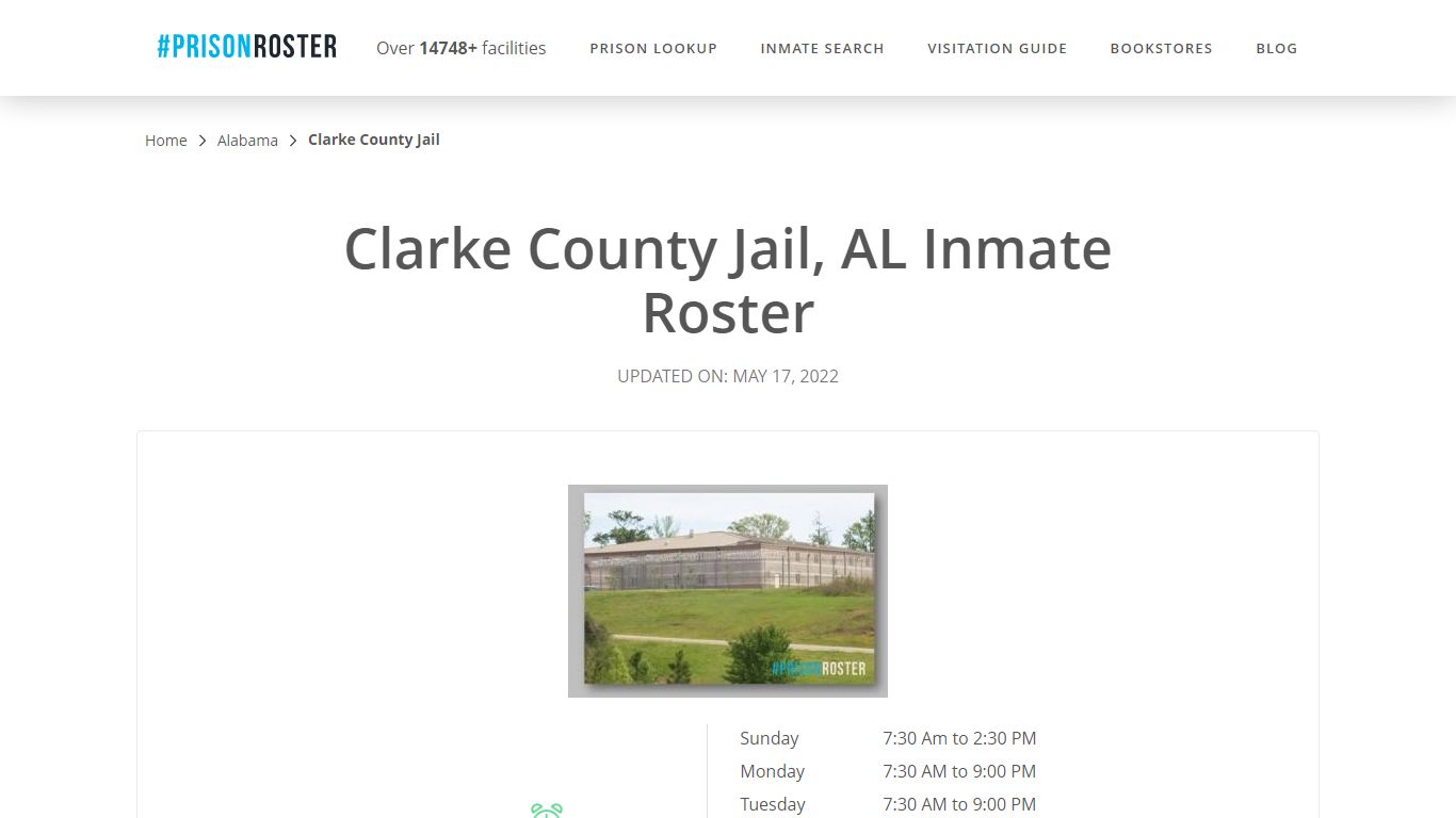 Clarke County Jail, AL Inmate Roster - Prisonroster